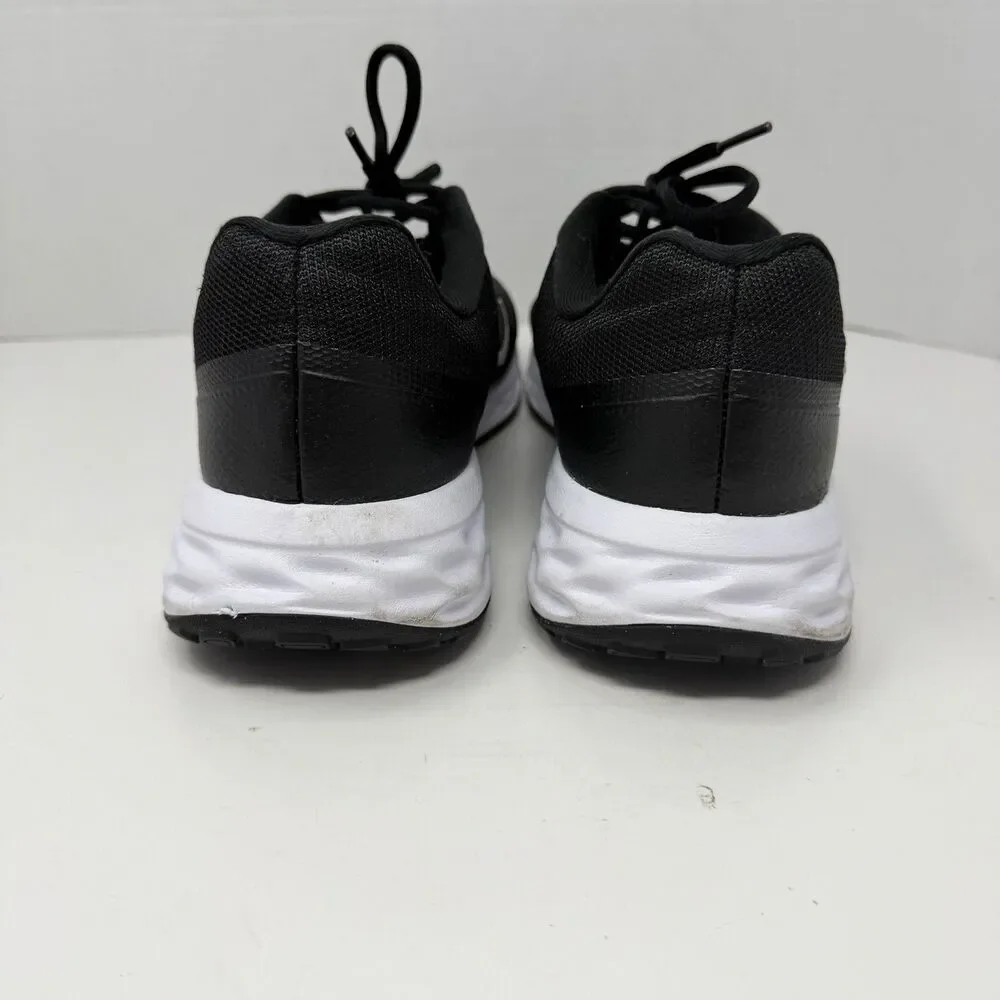Nike Revolution 6 Next Nature Running Shoes Black/ White Men's Sz 10 US No Box